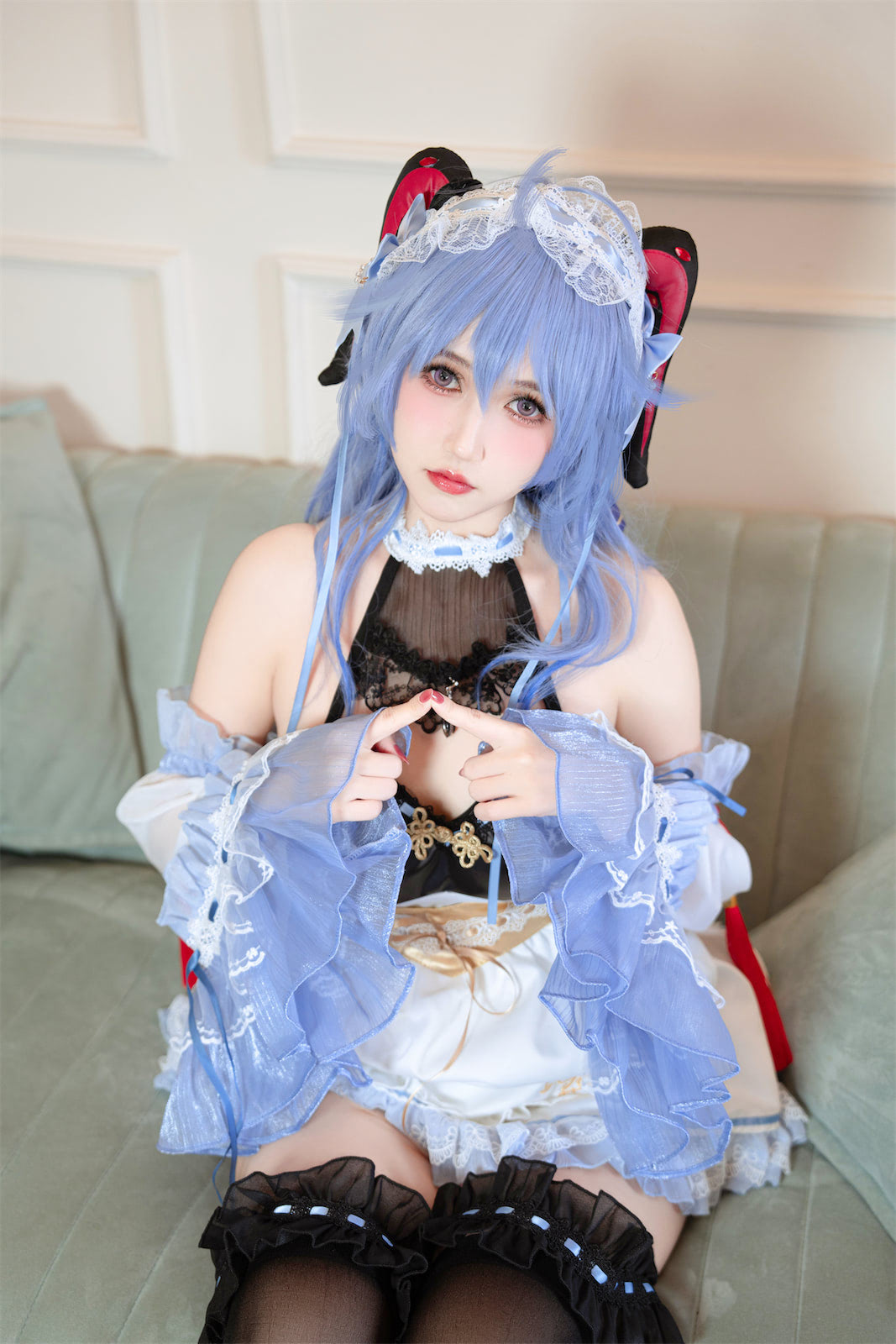 不呆猫甘雨女仆38p