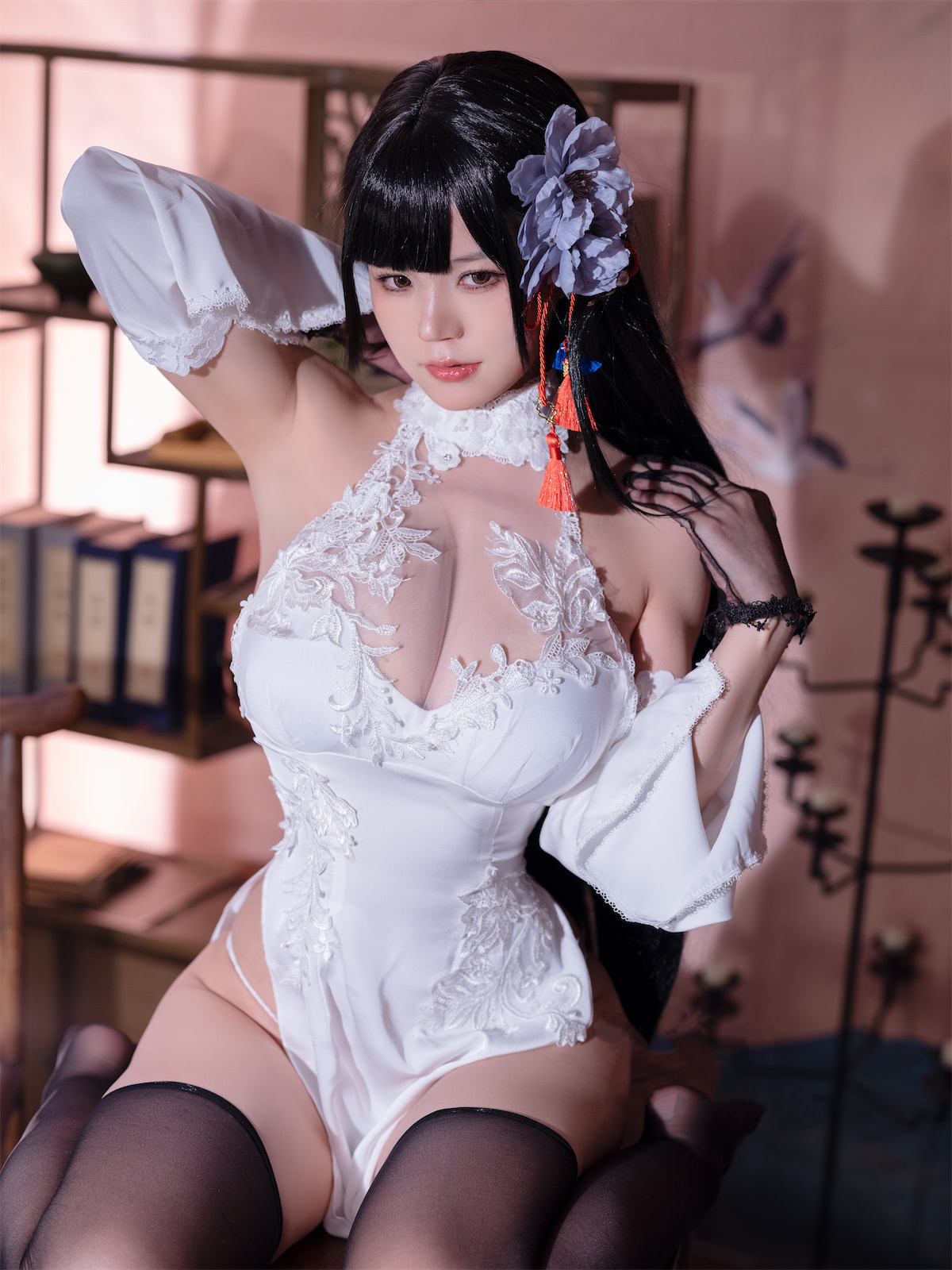 小仓千代w逸仙旗袍露娜高开叉44p_1