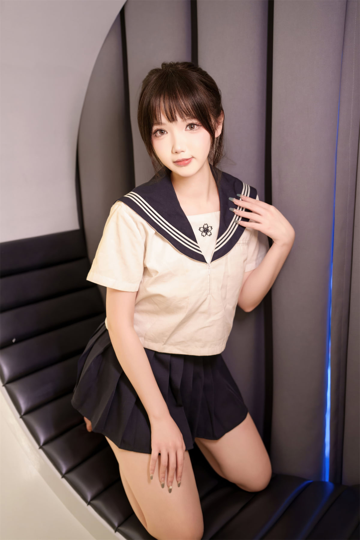 雪晴Astra牛奶丝透明黏滑体操服63p1v_1