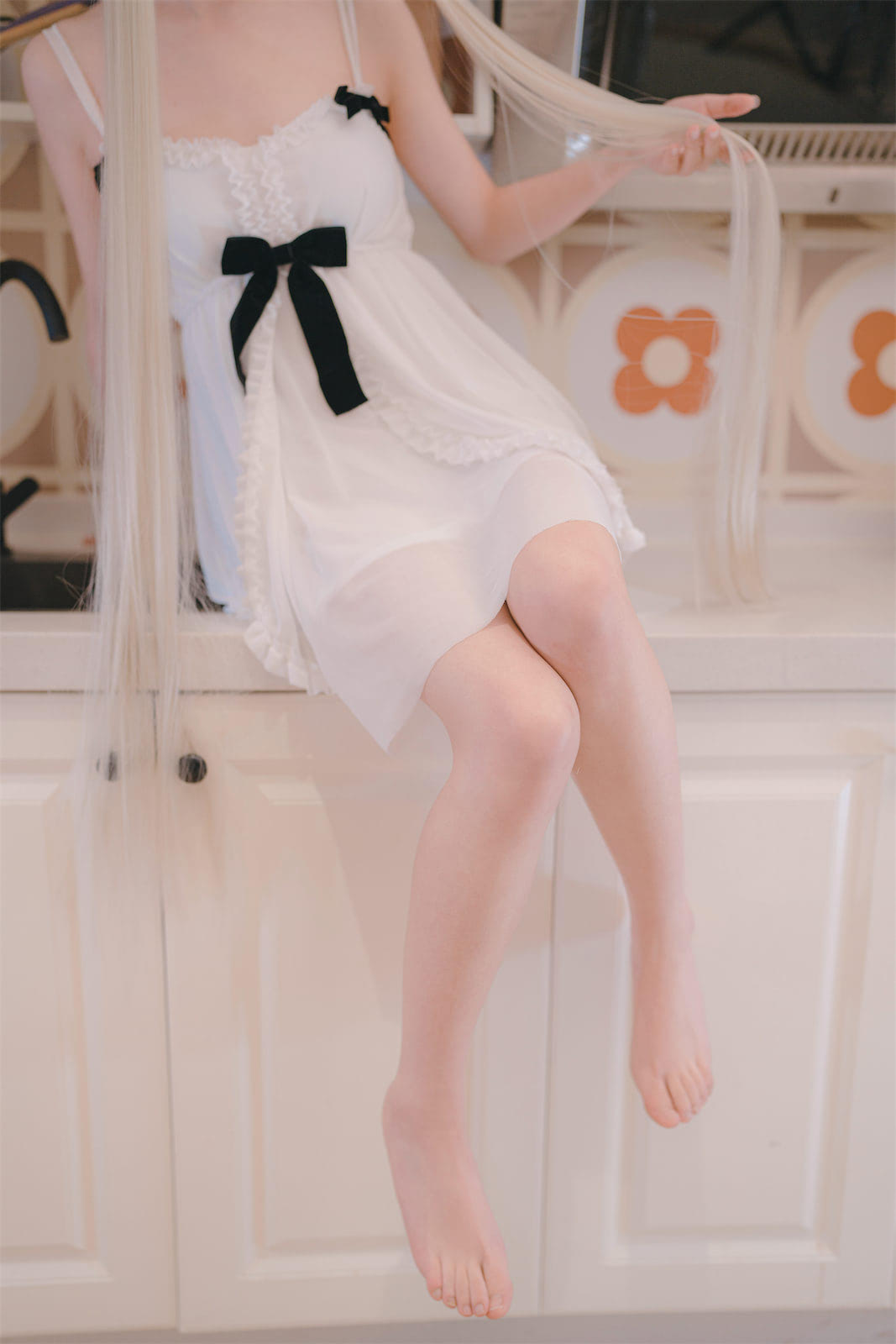 B站拍了个就这穹妹白色睡裙125p