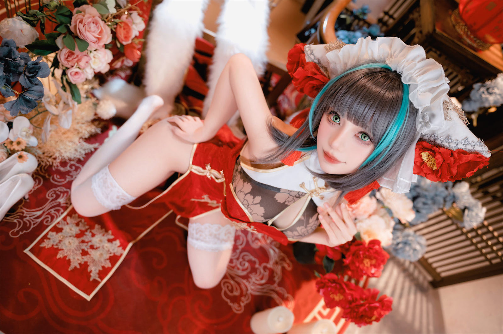 Shika小鹿鹿春节旗袍柴郡图书馆32p_2