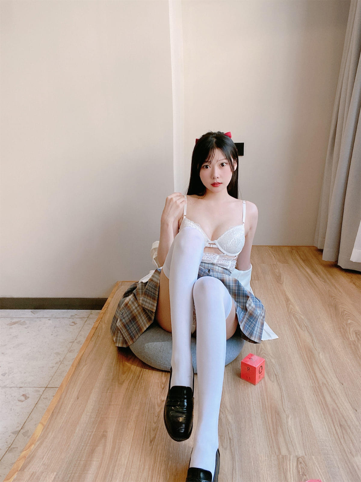 香草喵露露大象JK格子裙30p