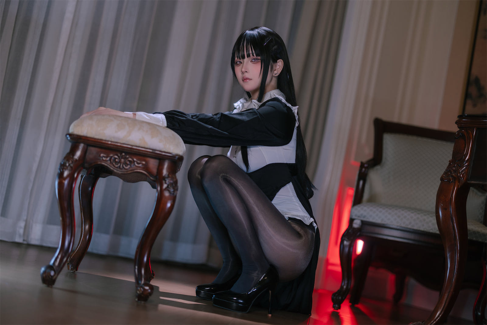 屿鱼黑丝修女40p_2