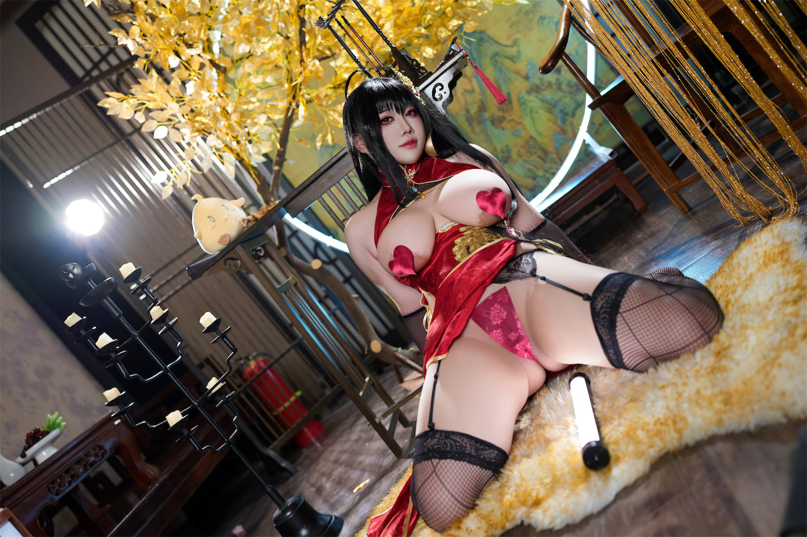 羊之甘露大凤旗袍35p