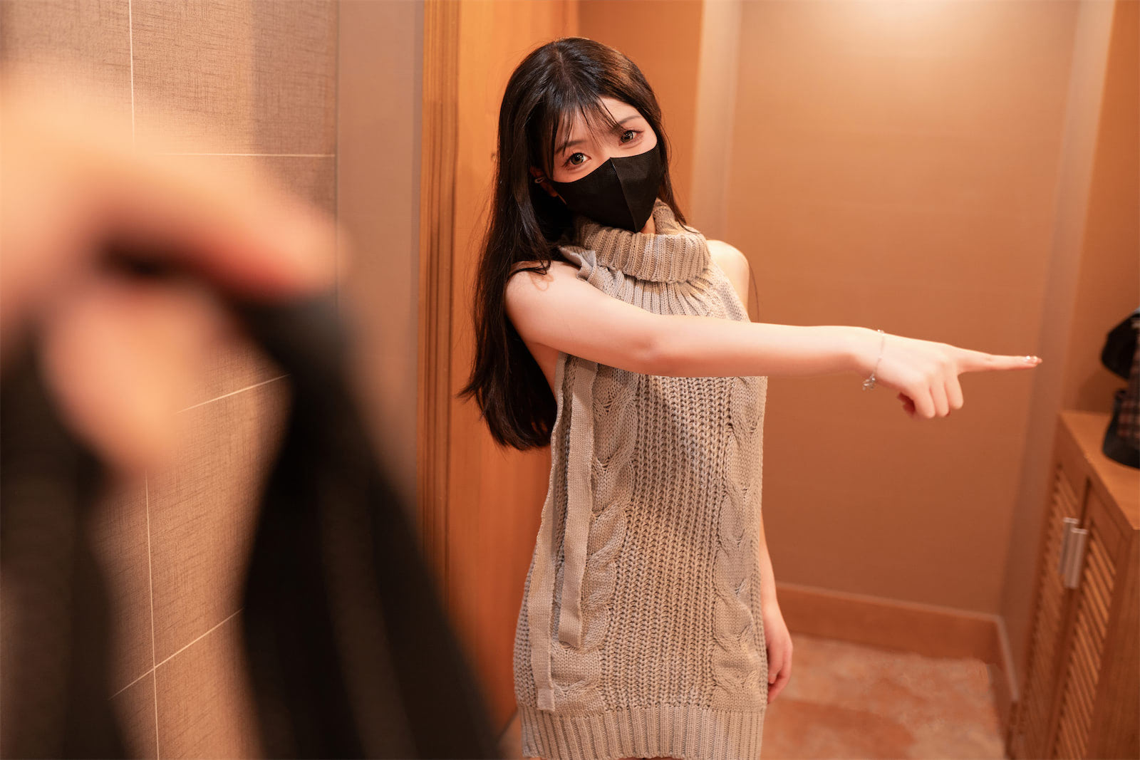 Bangni邦尼灰色毛衣85p_3