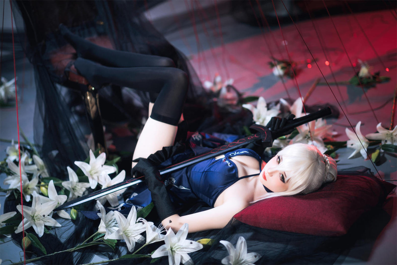 焖焖碳柴郡旗袍FGO黑呆59p