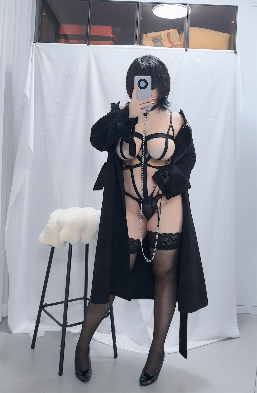 葛生w高叉女仆绑带辣妹60p12v_3