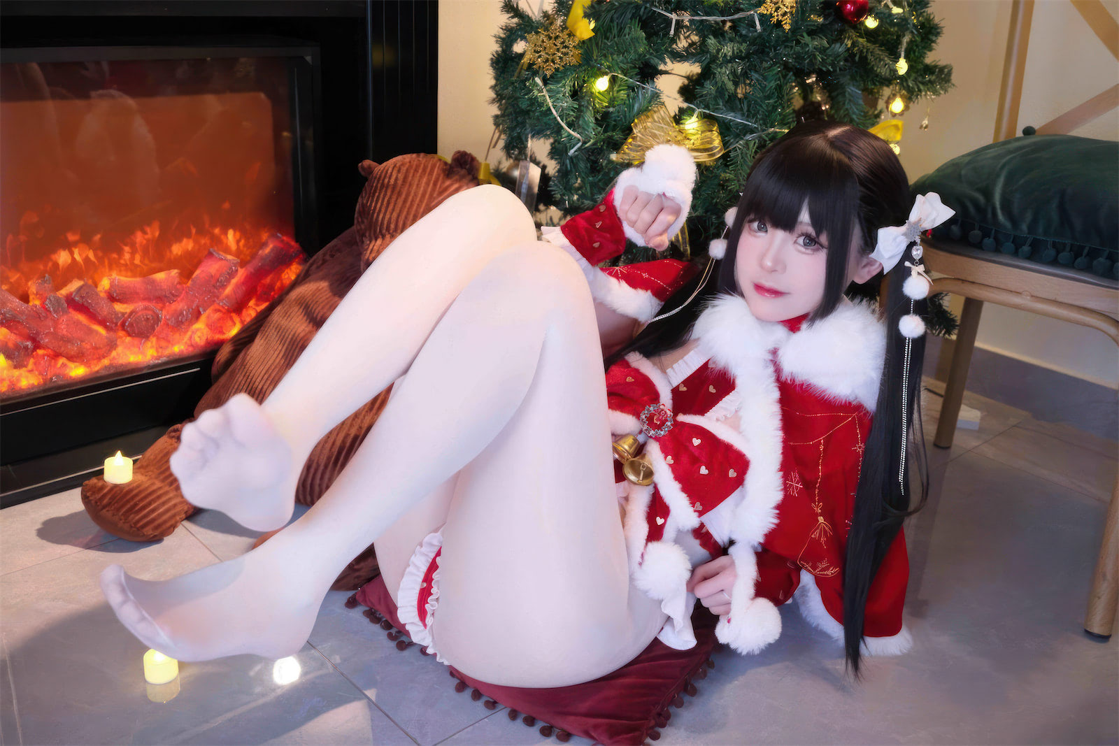 miko酱圣诞礼物学院兔女郎54p_3