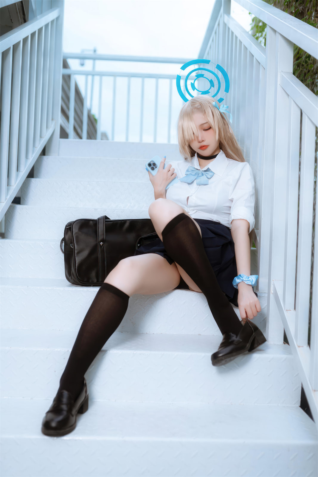 二佐Nisa蔚蓝档案明日奈兔女郎JK53p_4