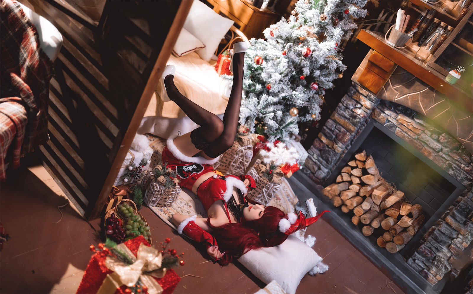 仙女月红色圣诞兔32p