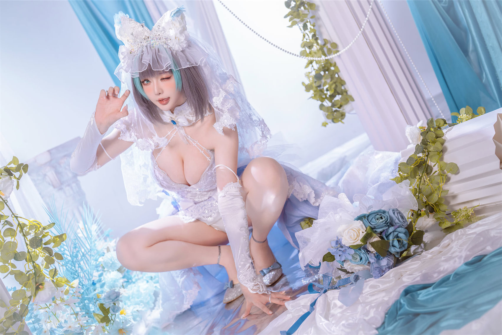 星之迟迟碧蓝航线柴郡花嫁44p_2