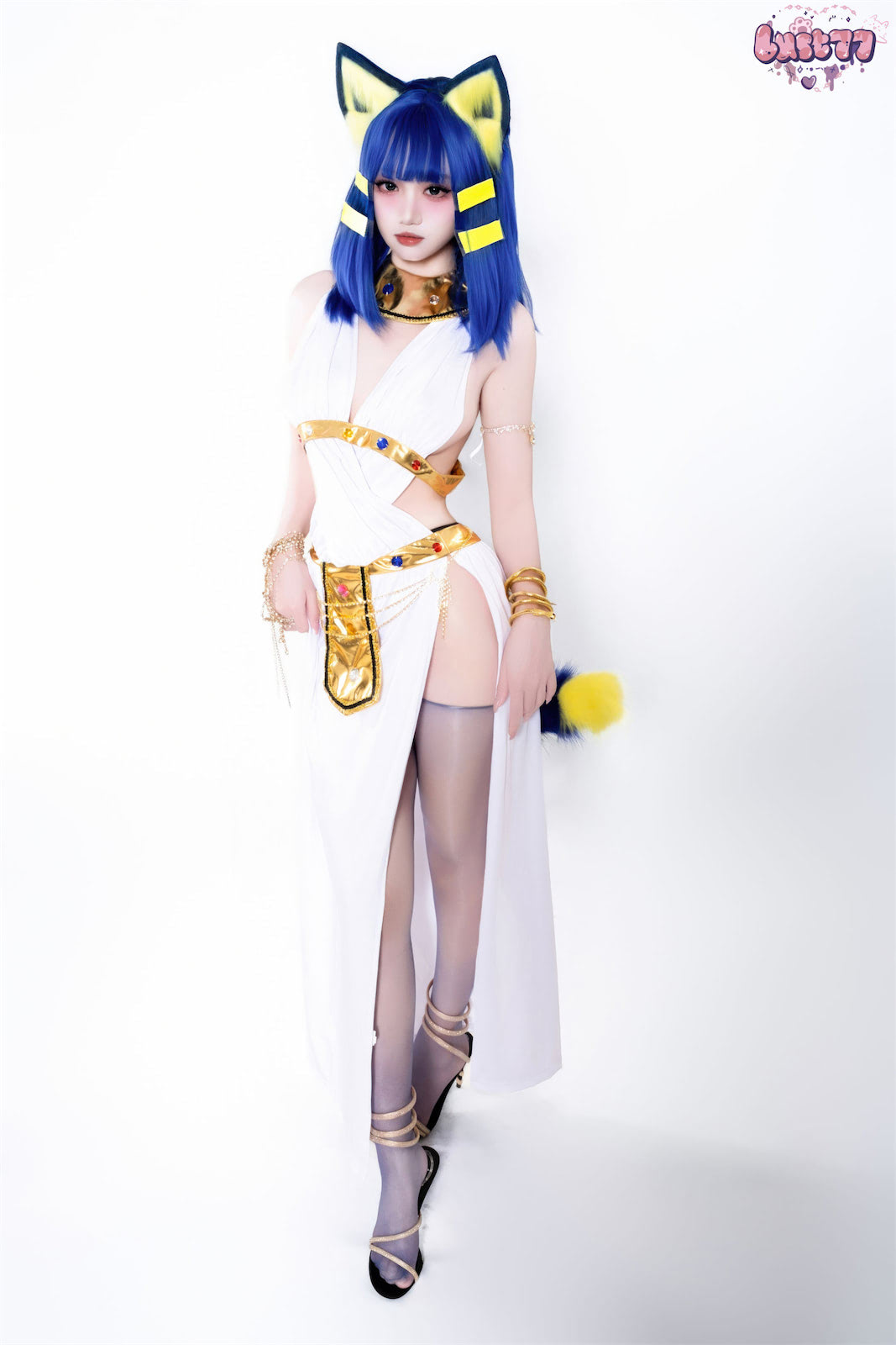 柒柒要乖哦白埃及猫65p_1