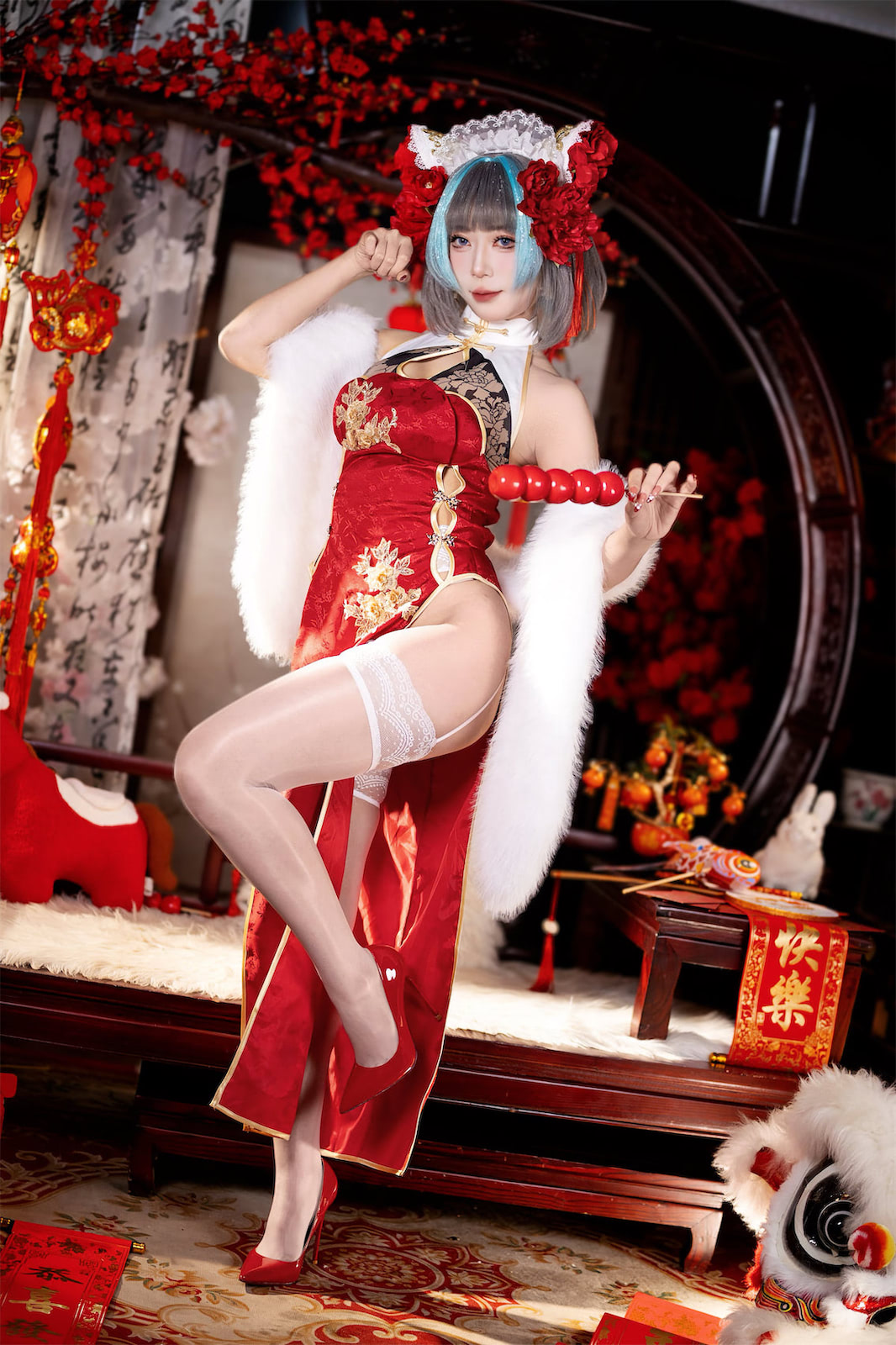 Money冷冷柴郡新年旗袍61p_3