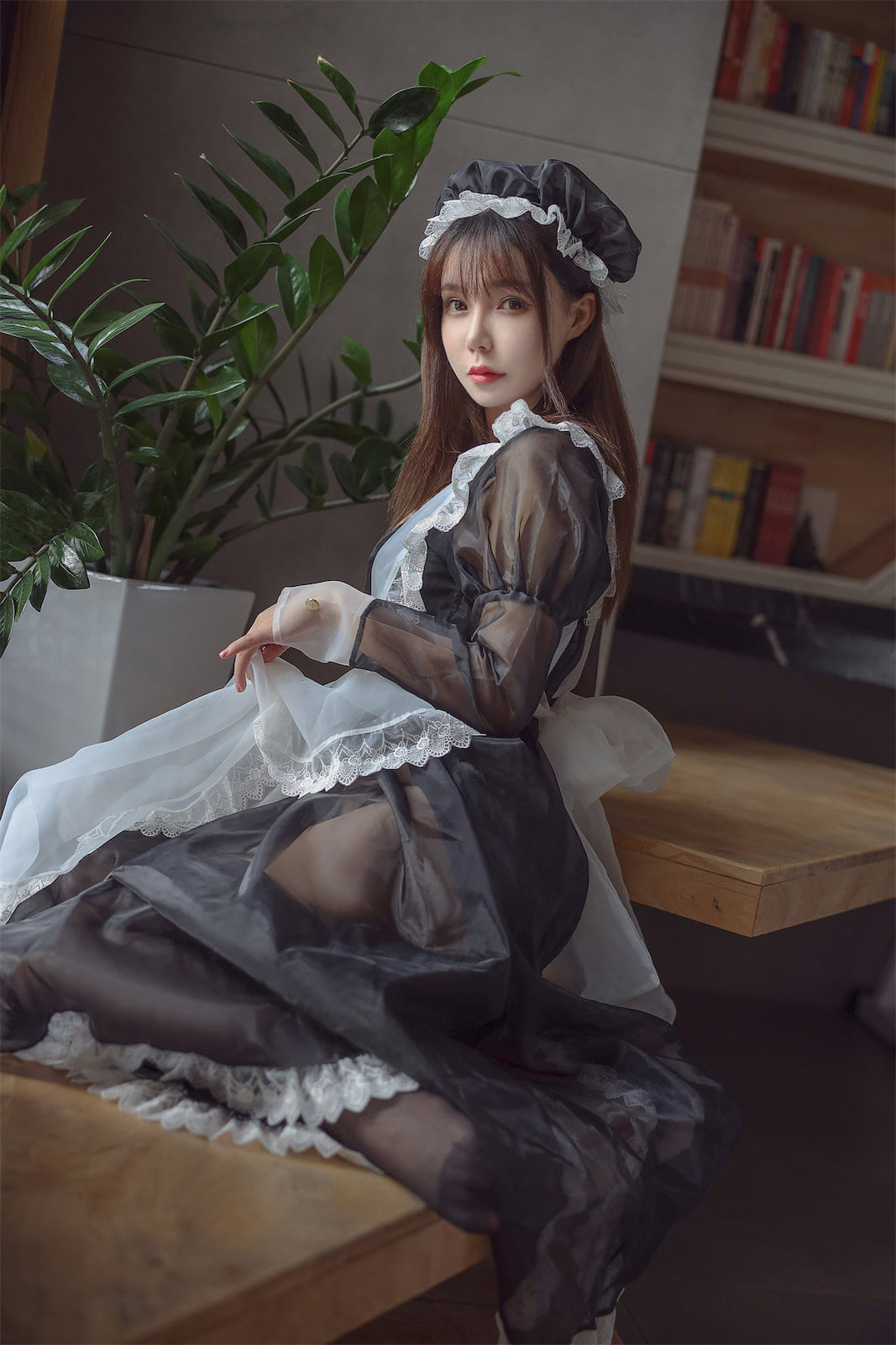 亚马逊鲶鱼BB同人女仆黑色透明女仆49p_4