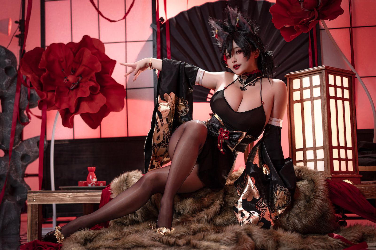 洛璃LoLiSAMA碧蓝航线近江原皮67p_2