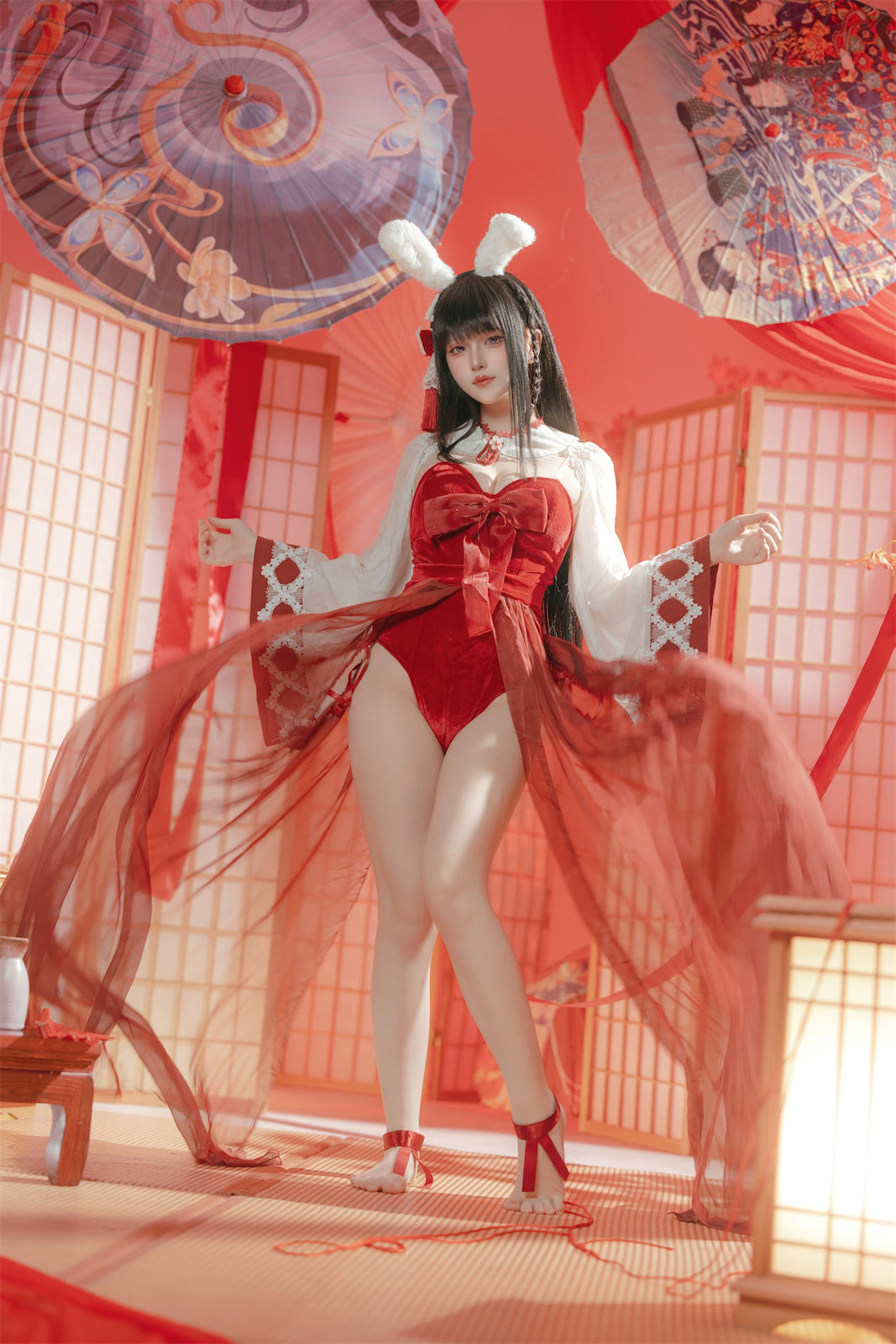 屿鱼碧蓝航线大山祈愿的巫女兔58p_1