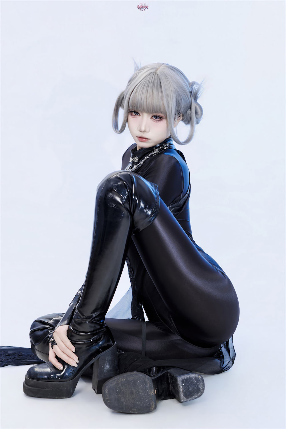 柒柒要乖哦黑靡烟旗袍98p2v