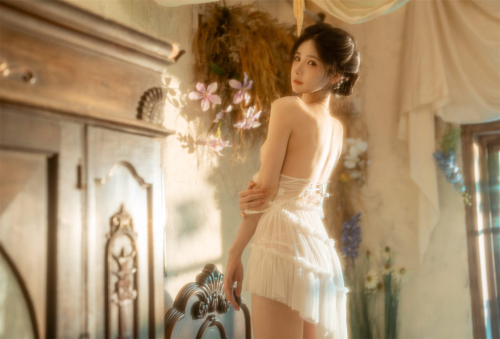 橙子喵酱橙子小白裙50p_1