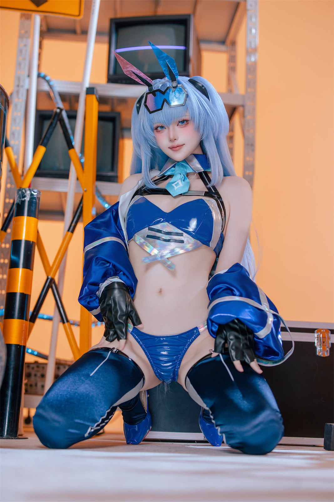 屿鱼碧蓝航线花园赛车服82p_3