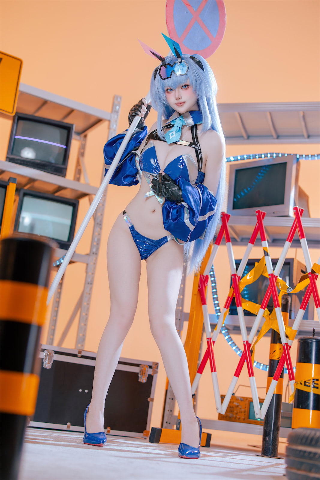 屿鱼碧蓝航线花园赛车服82p_4