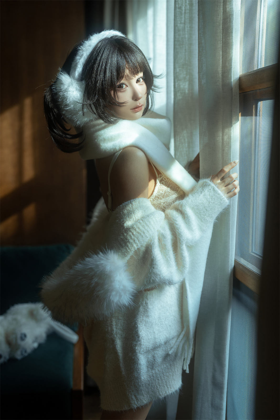 蠢沫沫白毛衣18p2v_1