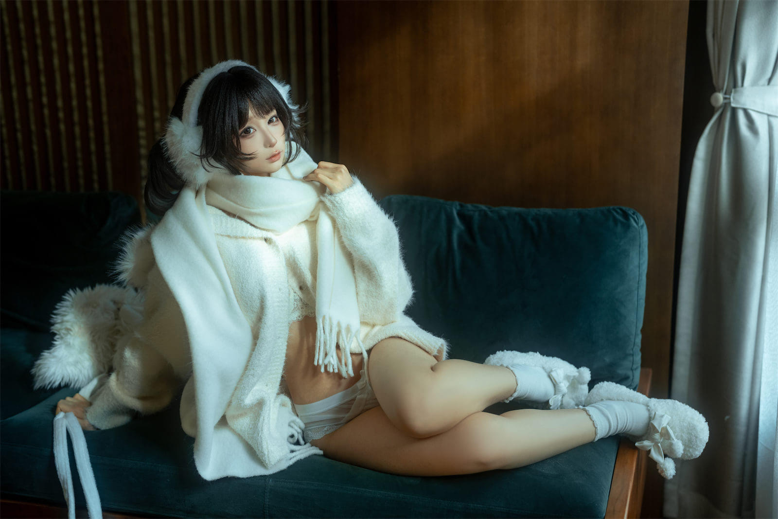 蠢沫沫白毛衣18p2v_3