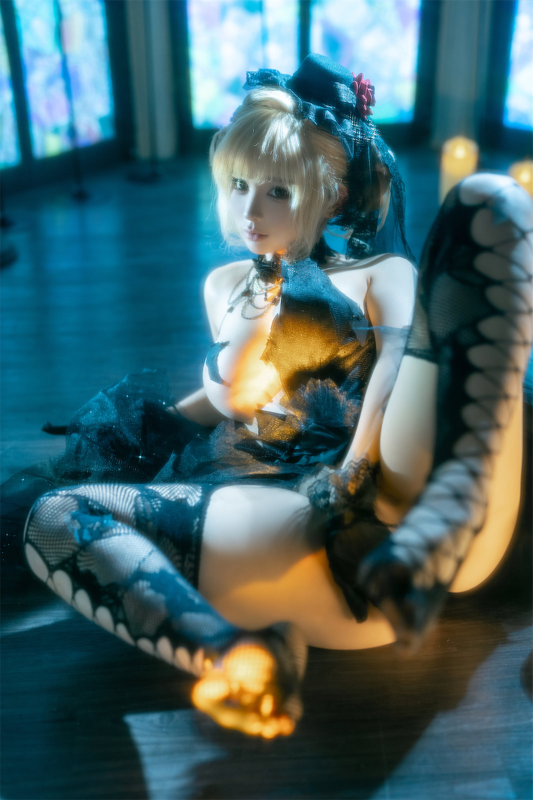 蠢沫沫黑婚纱37p4v