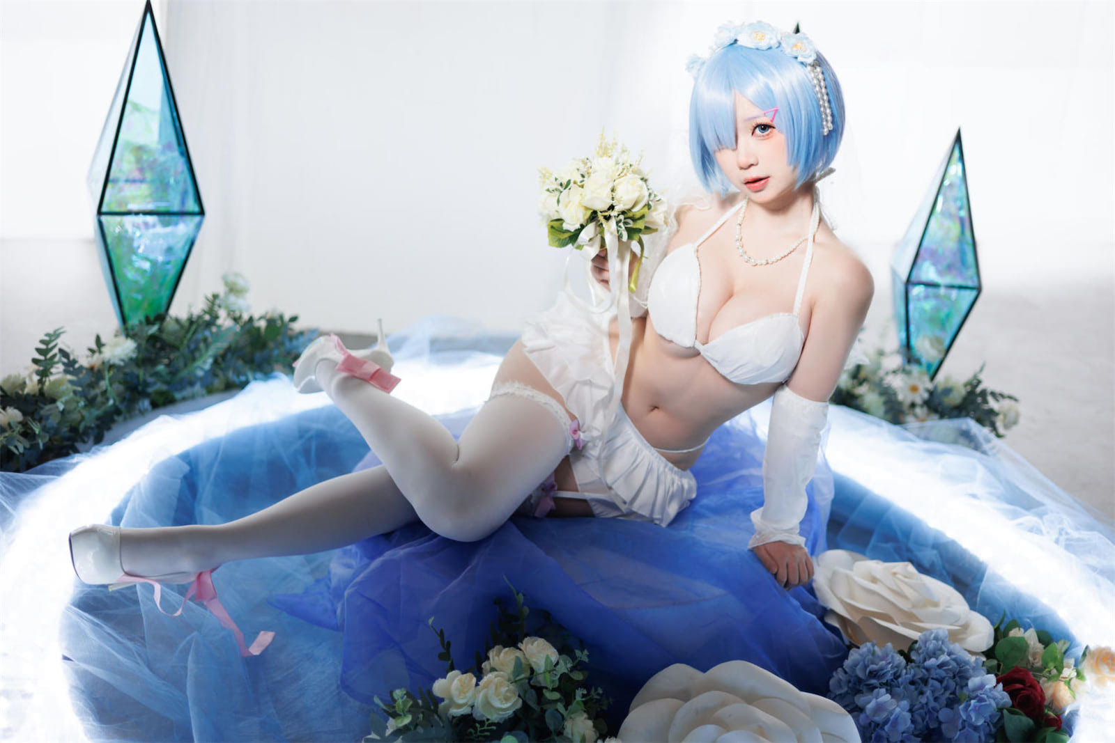 樱落酱w蕾姆吾妻花嫁44p_2