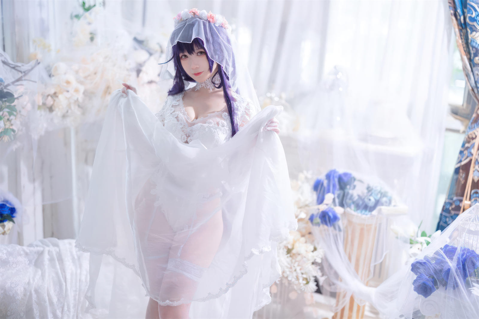 樱落酱w蕾姆吾妻花嫁44p_4