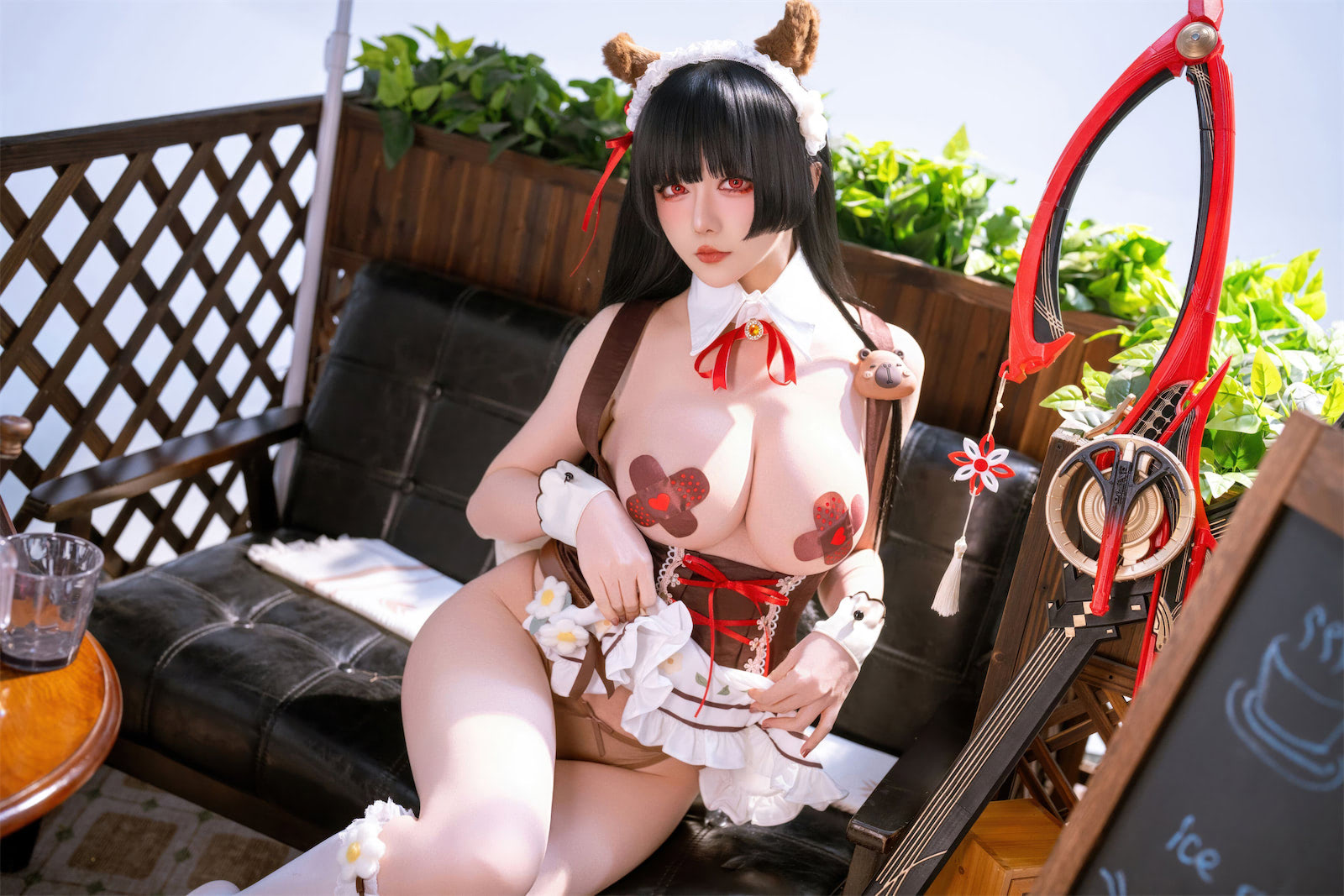 星之迟迟鸣潮千咲联动咖啡女仆42p_3