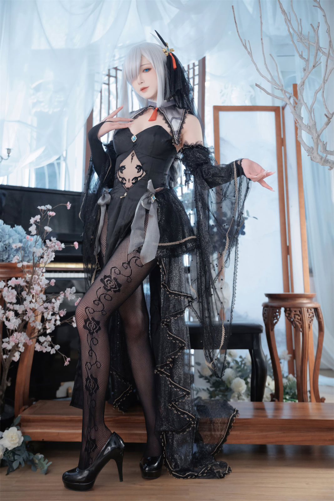 封疆疆v原神申鹤同人黑婚纱能代36p_1