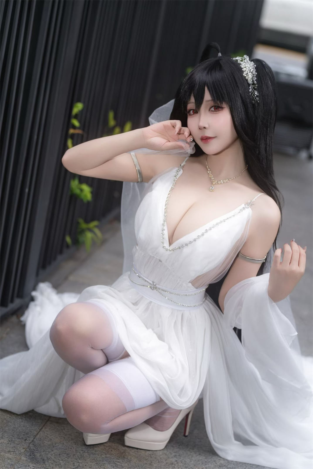 抱走莫子大凤白色花嫁27p_3