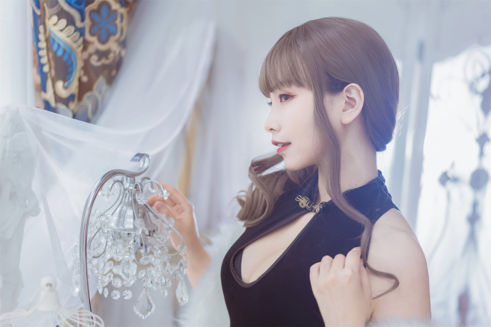 Neko-薇薇改良黑旗袍黑枪呆兔女郎53p_4