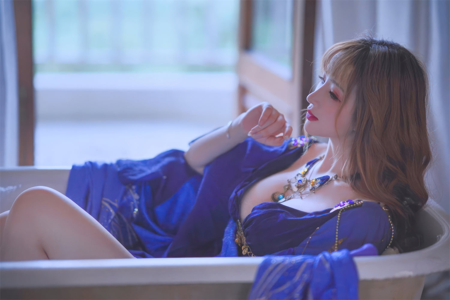 叉子宝宝白泳衣奥古斯特女仆九灵兔女郎53p_1
